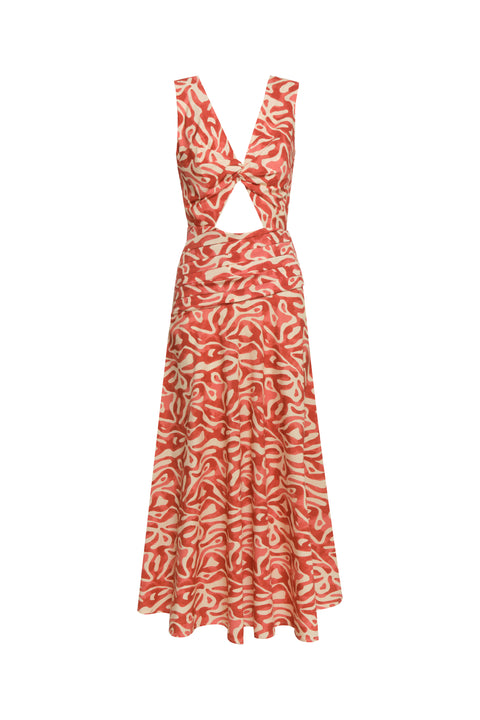 Giovanna Coral Domus Dress