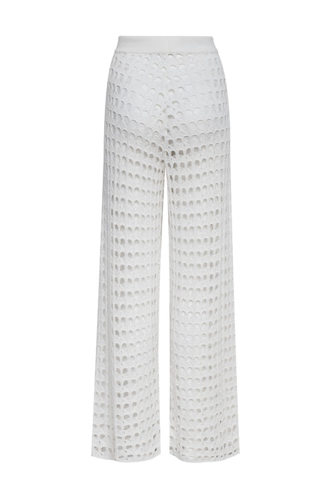 Siro Ivory Knitted Pant