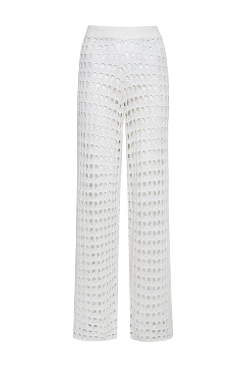 Siro Ivory Knitted Pant