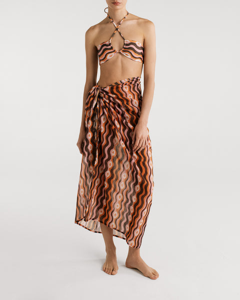 Taylor Star Waves Orange Sarong