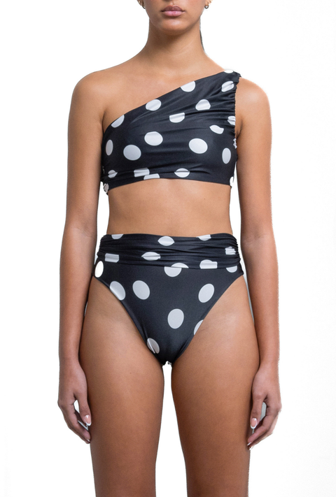 Leonor Dots Black Bikini Top & Leo Black Dots Bikini Bottom