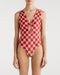 Amalia Red Checkers One Piece