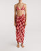 Taylor Red Checkers Sarong