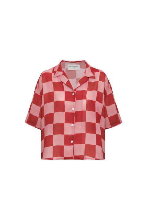 Alex Red Checkers Shirt