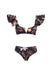 Bikini set with floral pront 